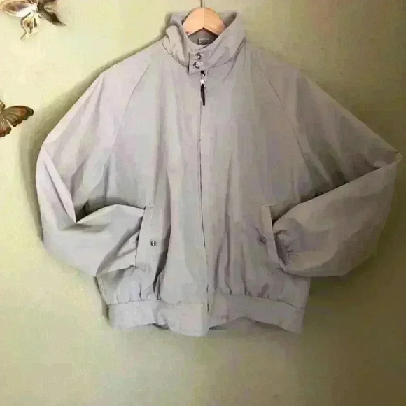 VTG Beige Tan Men' s Sports Jacket Labeled Men's Size XL Deff Vintage 80s or 90s - Picture 3 of 13